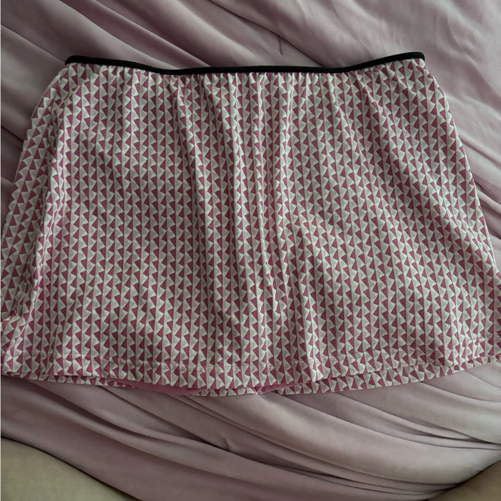 Chic Pink Y2K Geometric Mini Skirt